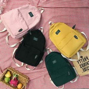 Nylon Waterproof Shoulder Bag School Backpack Rucksack