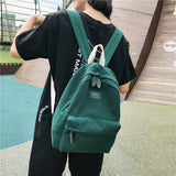 Nylon Waterproof Shoulder Bag School Backpack Rucksack
