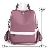Waterproof Oxford Cloth Backpack for Women Girls School Bags Casual Travel