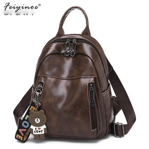 Women's School Backpack Student Female Rucksack Mochila Escolar Girls Solid Bag