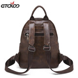 Women's School Backpack Student Female Rucksack Mochila Escolar Girls Solid Bag