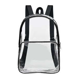Retro Denim Transparent Daypack Travel Bag Laptop Bag for Men Women
