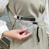 Retro Denim Transparent Daypack Travel Bag Laptop Bag for Men Women