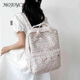 Small Fresh Retro Denim Cloth Daypack Schoolbag for Girls