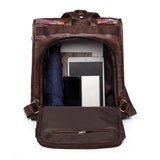 Teenage Retro PU College School Backpack Casual Rucksack