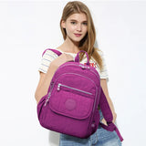 Waterproof Nylon Backpacks Women Laptop Bagpack Unisex School Backpack