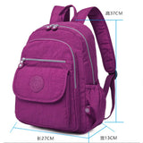 Waterproof Nylon Backpacks Women Laptop Bagpack Unisex School Backpack