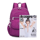 Waterproof Nylon Backpacks Women Laptop Bagpack Unisex School Backpack