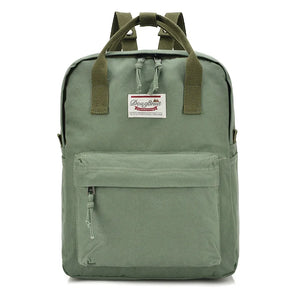 Women Oxford Casual Solid Students Preppy Backpack