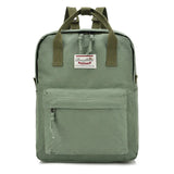 Women Oxford Casual Solid Students Preppy Backpack