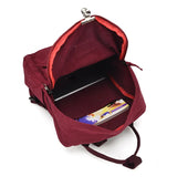 Women Oxford Casual Solid Students Preppy Backpack