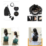Women Waterproof Oxford School Backpack for Teenage Girls