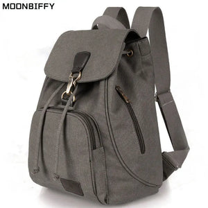 Canvas Backpack Vintage Bag Retro School Bags Knapsack