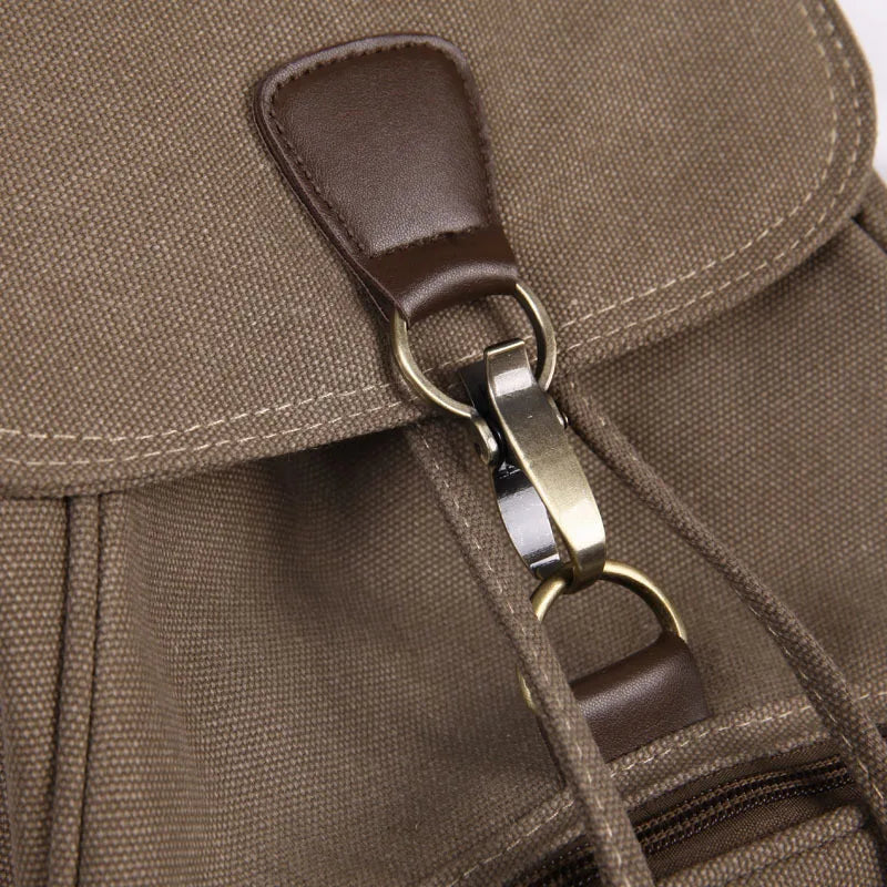 Canvas Backpack Vintage Bag Retro School Bags Knapsack