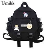 Nylon Women Backpack for Student School Bag