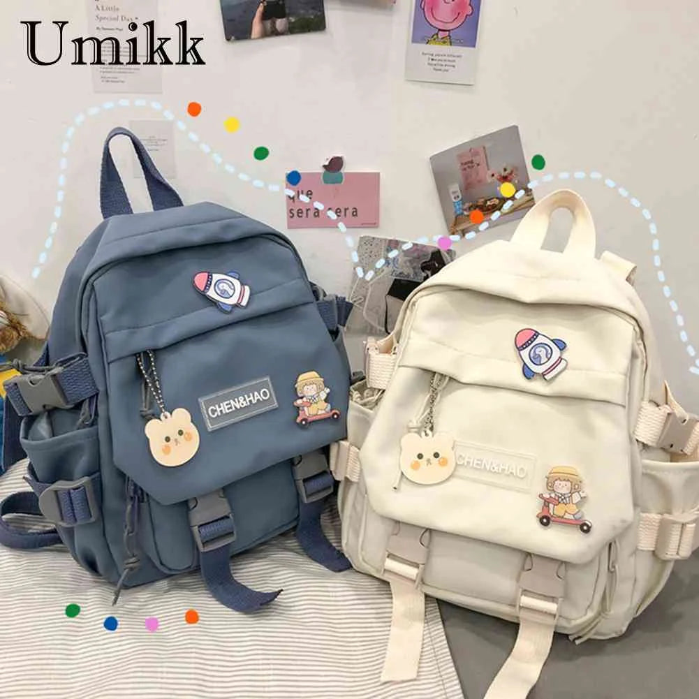 Nylon Women Backpack for Student School Bag