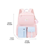 Teenage Girls Travel Backpack with Pendant - School Bag