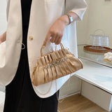 Women's Evening Handbag Small Shoulder Bag Metal Chain Messenger Bag
