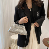 Women's Evening Handbag Small Shoulder Bag Metal Chain Messenger Bag