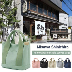 Canvas Shoulder Bag Large Beach Tote Fuzzy Kids Unisex Portable