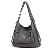 Women's Large Capacity Shoulder Bag Soft Pu Leather Crossbody Bag