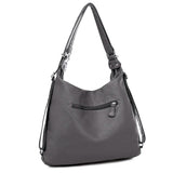 Women's Large Capacity Shoulder Bag Soft Pu Leather Crossbody Bag