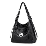 Women's Large Capacity Shoulder Bag Soft Pu Leather Crossbody Bag