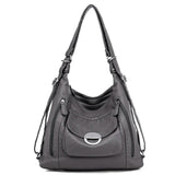 Women's Large Capacity Shoulder Bag Soft Pu Leather Crossbody Bag