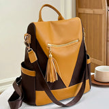 Nylon Backpack Women Big Travel Bag School Bags Patchwork Bag