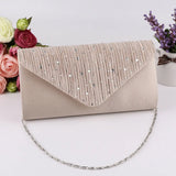 Diamonte Clutch Envelope Shoulder Bag Handbag Wedding Bridal Prom Handbags