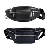 Stone Pattern PU Leather Chain Waist Bag Fanny Pack Satchel