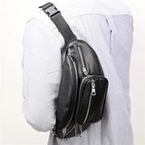 Stone Pattern Pu Leather Chain Waist Bag Bananka Bag Fanny Pack
