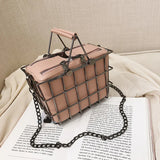 Metalic Bucket Bag For Women Clear Tote Bag Ladies Shoulder Bag