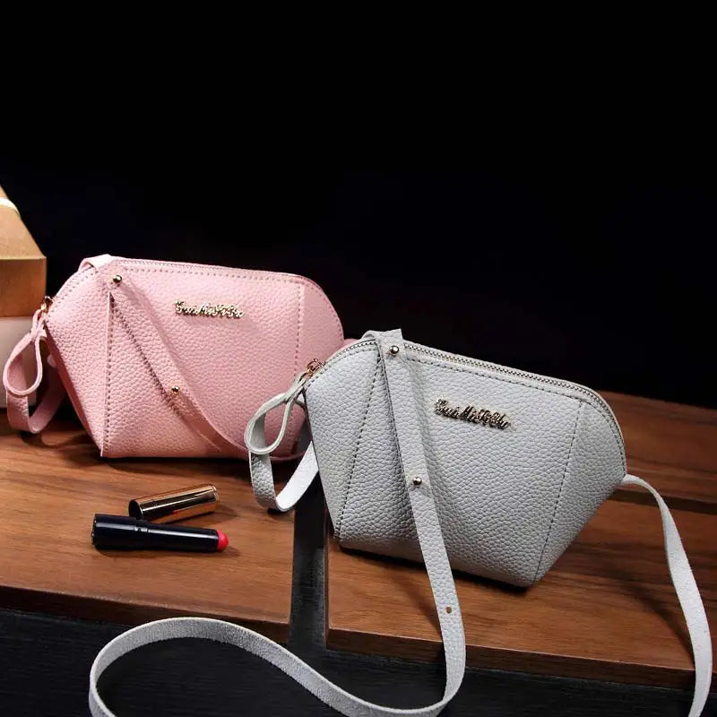 Mini Shoulder Bag Women's PU Leather Handbag Zipped Messenger Bags