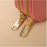 Women's Leather Shoulder Bag with Touch Screen Cell Phone Purse