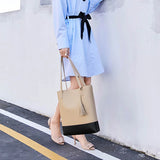 Women's High PU Leather Handbag Shopping Shoulder Bag Tote Underarm Bag