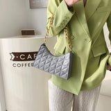 Women's PU Leather Chain Crossbody Messenger Bag Casual Handbag