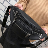 Stone Pattern Chain Waist Bag Bananka Bag