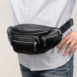 Stone Pattern PU Leather Waist Bag with Chain