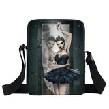 Ballet Print Cross Bag Women Handbag Female Tote Canvas Bookbags