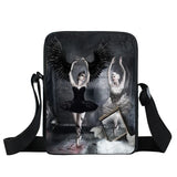 Ballet Print Cross Bag Women Handbag Female Tote Canvas Bookbags