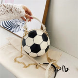 Crossbody Bag Basketball Football Shaped Acrylic Chains Hand Bag