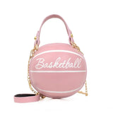 Crossbody Bag Basketball Football Shaped Acrylic Chains Hand Bag