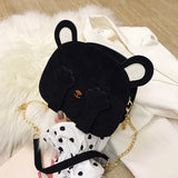 Bear Shoulder Handbag Animal Bag Chain Phone Pouch Crossbody Bags for Women