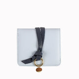 Short Wallet Two-fold Wallet with Belt Decoration