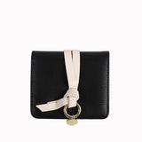 Short Wallet Two-fold Wallet with Belt Decoration