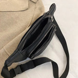 Leather Waist Pack Crossbody Phone Pouch Chest Bag