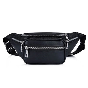 Women's PU Chest Bag Waterproof Crossbody Pouch