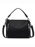 Leather Women's Shoulder Bag Bucket Clutches Female Crossbody Bags