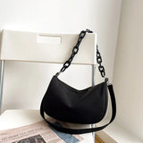 Nylon Shoulder Bag for Women Chains Crossbody Bag